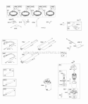 Alternator Fuel Supply Diagram and Parts List for  Briggs and Stratton Engine